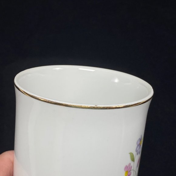 Vintage Coffee Mug Tea Cup Spring Flower Garden Butterfly Norleans Japan - Picture 10 of 12